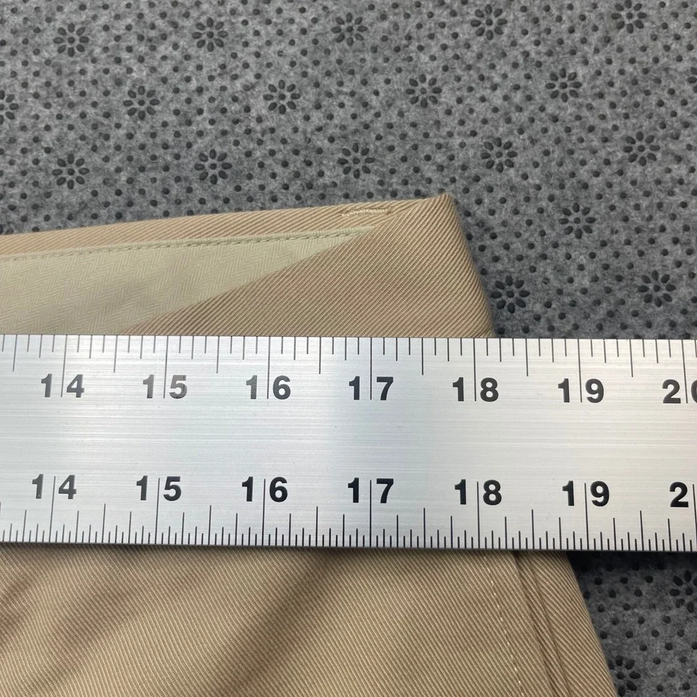 Banana Republic Mens 35x30 Straight ITALY FABRIC Khaki Chinos Tan Stretch Pants